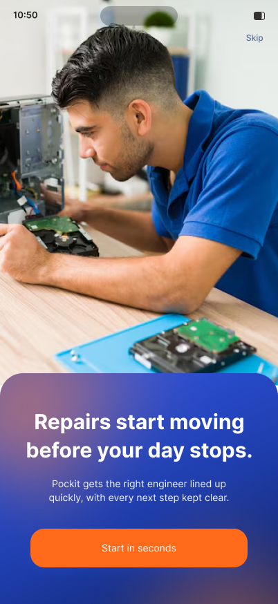 Repairs start moving before your day stops.
